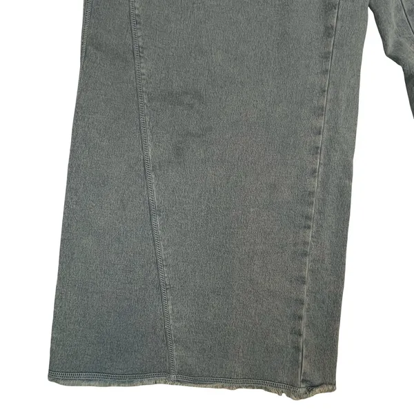Aerie Womens Lounge Pants Blue Wide Leg Raw Hem‎ Casual Boho XL - Image 4