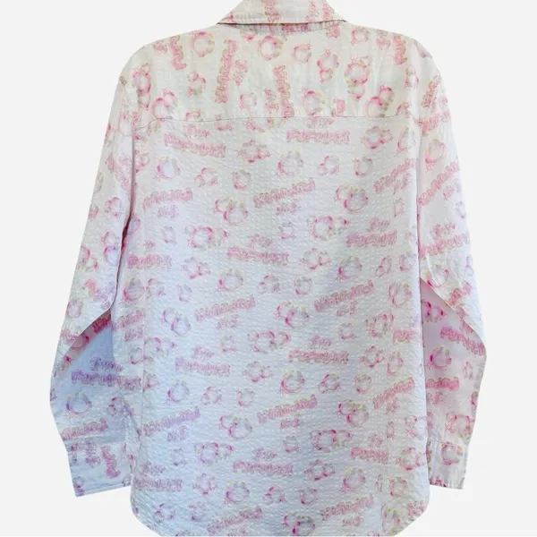 Aerie Wicked Sample Piece Glinda Pink Cloque Shirt Rare Wickedcore Whimsical - Image 5