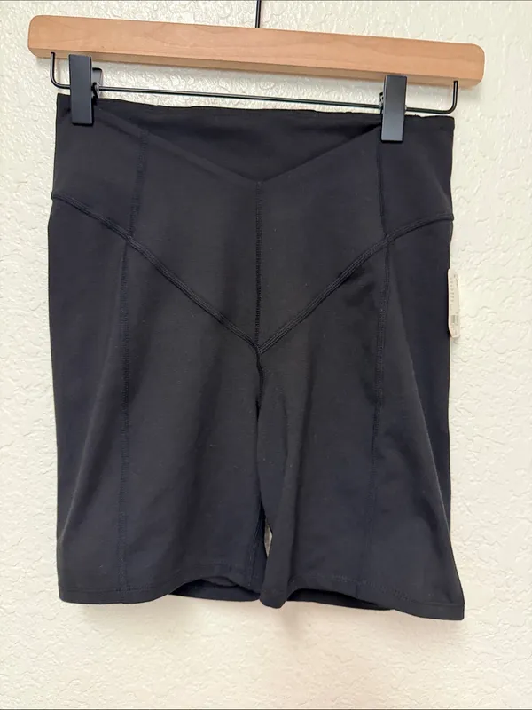 NWT FP Movement Free People Black High-Waist Bike Shorts Size Small - Image 2