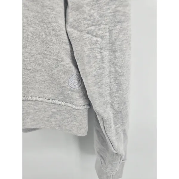 tasc Performance Sweatshirt Womens Medium Gray‎ Henley V-Neck Cropped Bamboo - Image 2