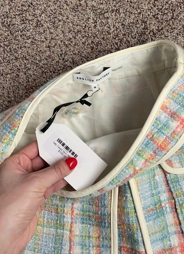 English Factory Tweed Skirt - Image 3