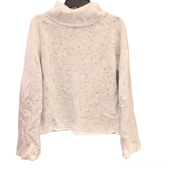 Express Wool Blend Speckled Turtleneck Sweater‎ Cream Large - Image 2