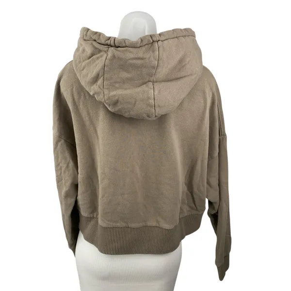 Afends Brown Long Sleeve Activewear Sports Hoodie Sweatshirt Sweater Top Size M - Image 2