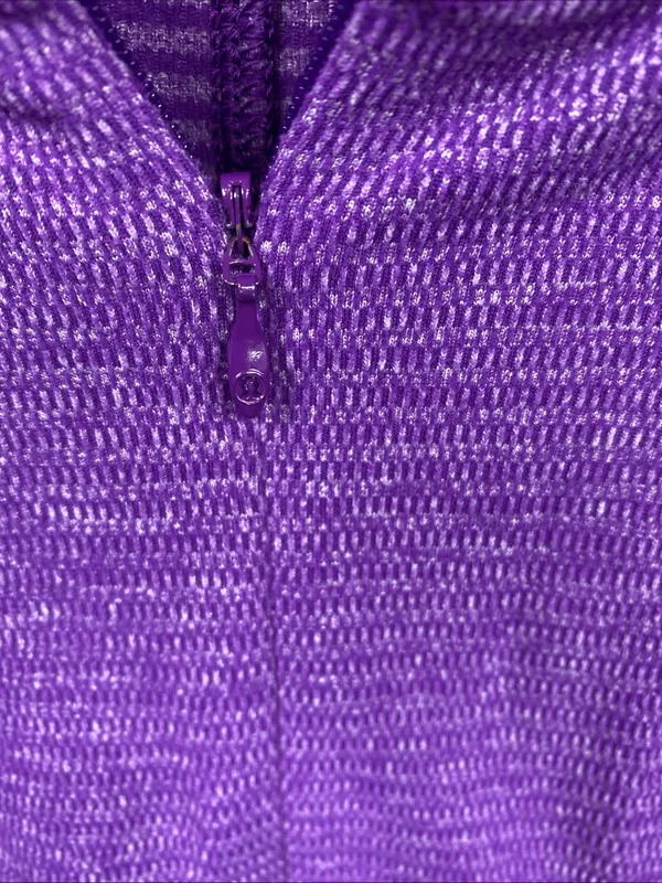 Lululemon Runderful Jacket 1/2 Zip Purple Women’s Pocket Thumbholes 8 outerwear - Image 7