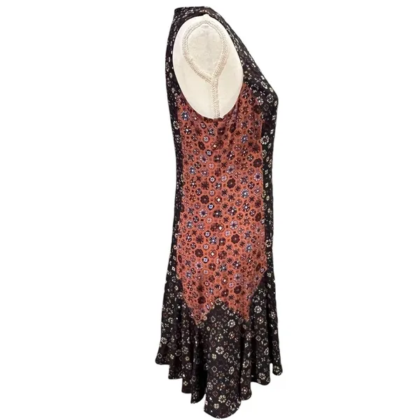 Derek Lam 10 Womens Silk Dress Sz 8 Medallion Print Asymmetric Hem Career Boho - Image 10