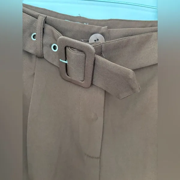 Princess Polly Belted  Shorts Size US 2 Brown - Image 6