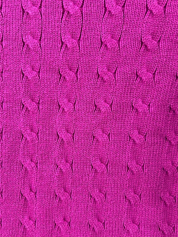 Ralph Lauren Pink Cable Knit Sweater S Preppy Academia Coastal - Image 6