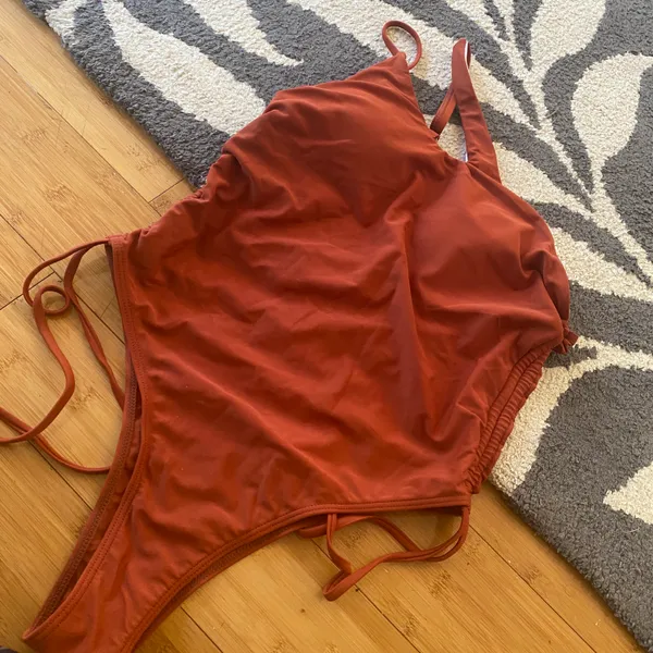 Lolisy Sexy One Shoulder Tummy Control Ruched Swimsuit High Cut Brazilian Bathing - Image 5