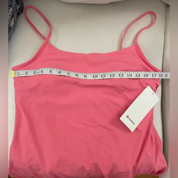 Lululemon NWT Align Cami Strap Dress Sakura Pink Shorts Underneath Size 14 - Image 8