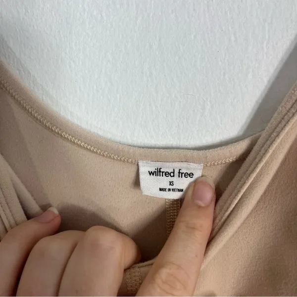 Aritzia Divinity Romper Wilfred Free 5" Barely Blush Nude XS - Image 9