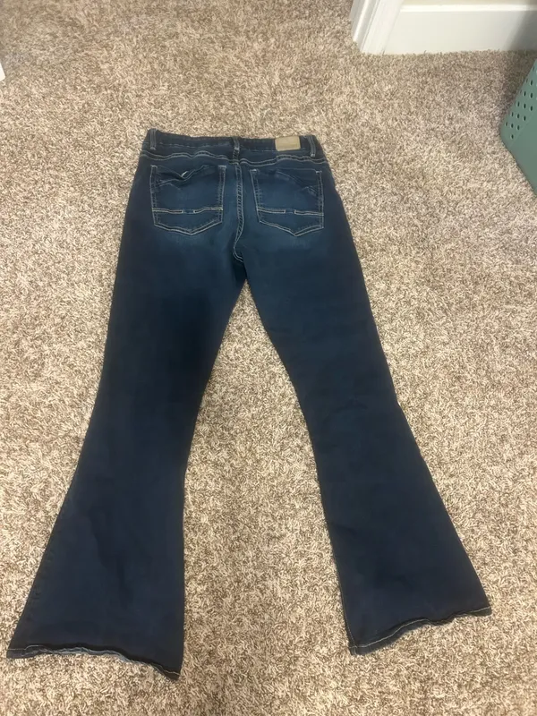 Buckle Black Flare Jeans - Image 2