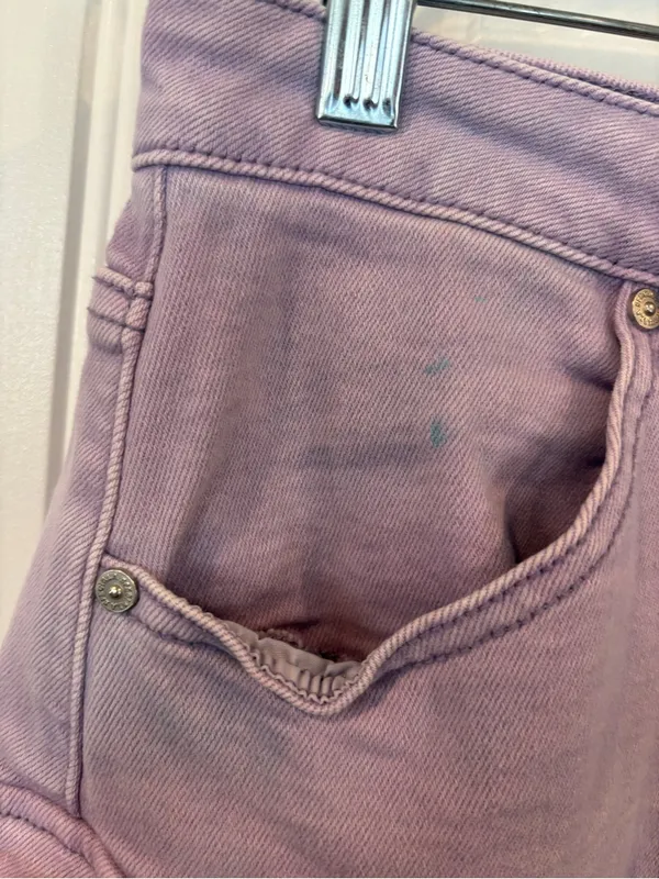 Special a purple cargo jean shorts size medium - Image 4