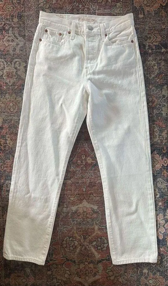 Levi’s 501 Straight Leg Jeans - White - 26 - Image 5