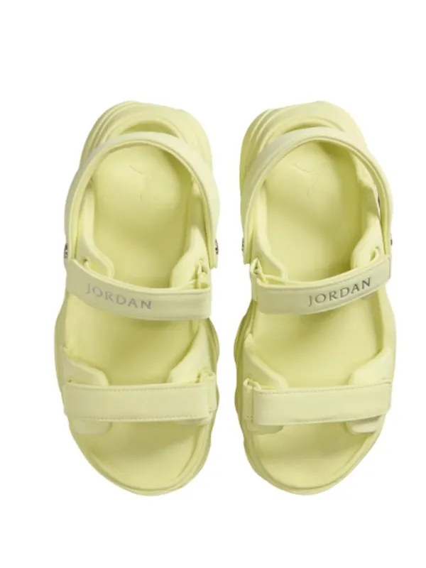 NEW Jordan Deja Sandal 9 M, LUMINOUS GREEN/ SILVER - Image 2