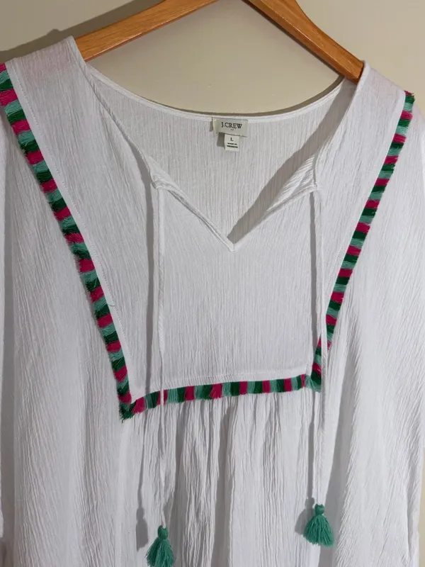 J. Crew Fringe Beach Tunic Cover-Up - Image 4