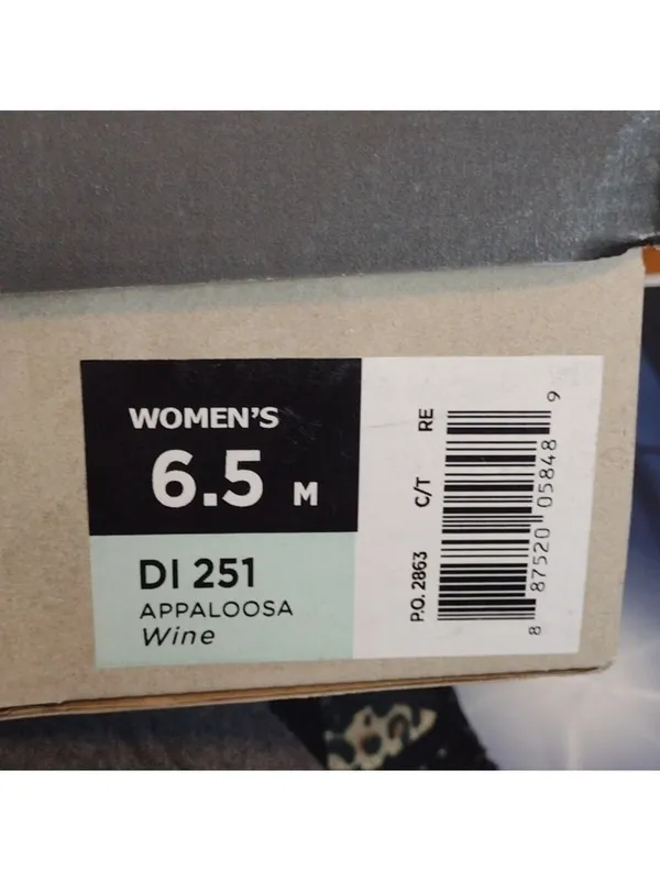 DINGO - Dl 251 appaloosa wine tall cowboy boots w/ harness size 6.5 NIB - Image 6