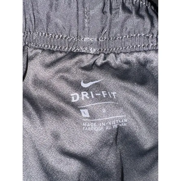 Nike‎ Women's Running Athletic Shorts Gray White Side Vents - Image 5