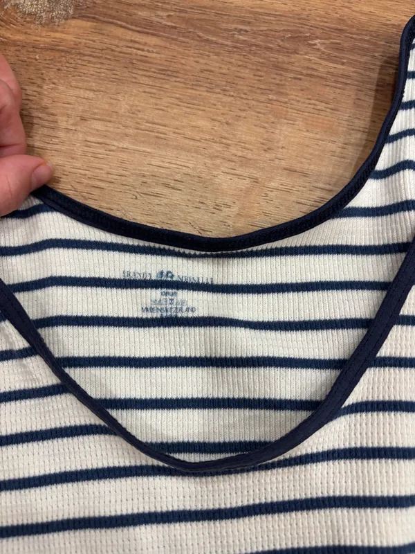 Brandy Melville navy striped tank - Image 3