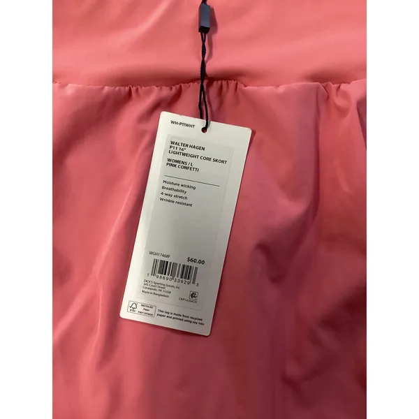 Walter Hagen Womens Lightweight Core Skort Pink Confetti Golf Tennis‎ 16" Large - Image 4
