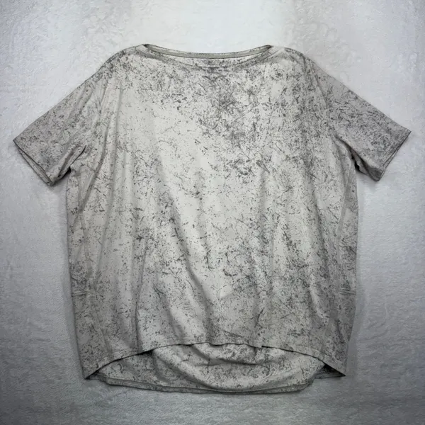 Lululemon 12 Back in Action T-Shirt Vitasea Cirrus Wash White Opal Linen Rover - Image 3