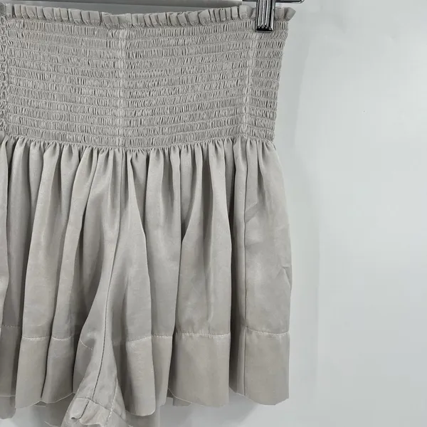 KOCH Erica Shorts Women's‎ Size Small Skirt Skort Pleated Silver Gray Pull On - Image 5