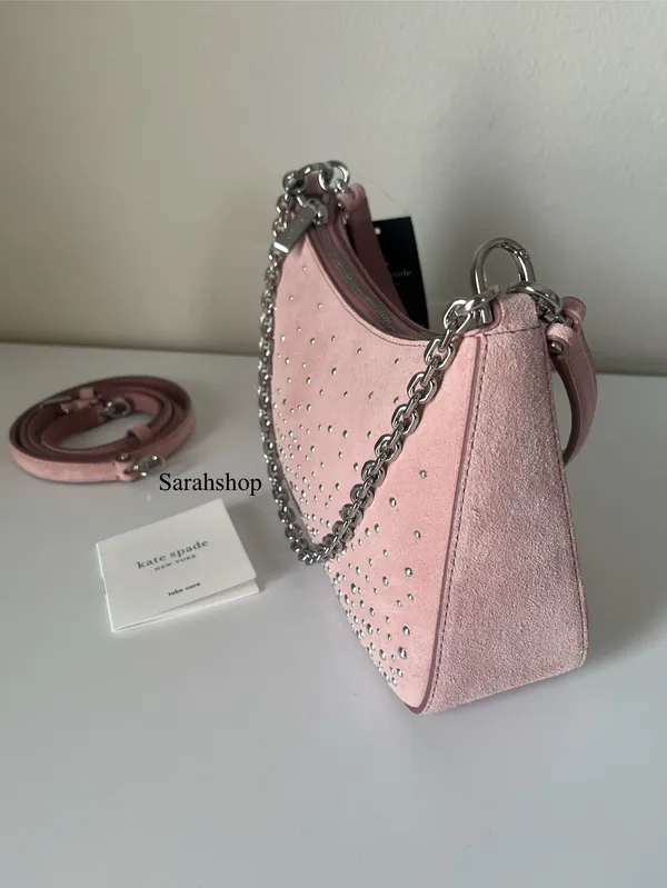 Kate Spade Margot Studded Suede Shoulder Bag - Image 4