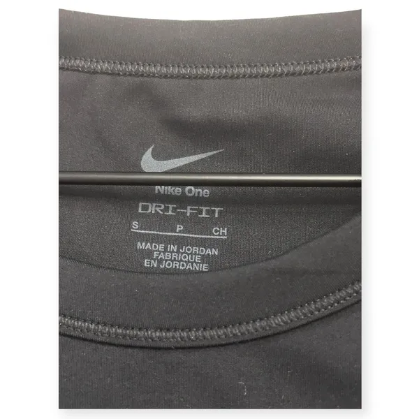 Nike One Fitted Women's Dri-FIT Short-Sleeve Cropped Top BLACK Small NWT - Image 7