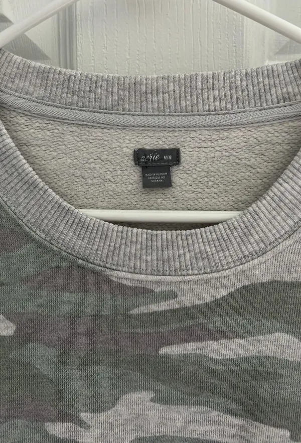 Womens Camo Pullover Sweatshirt  - Image 2