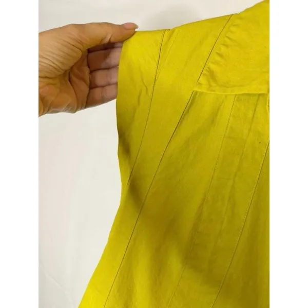 Free People Naomi Mini Dress or Tunic Women's Small in Chartreuse Olive - Image 6