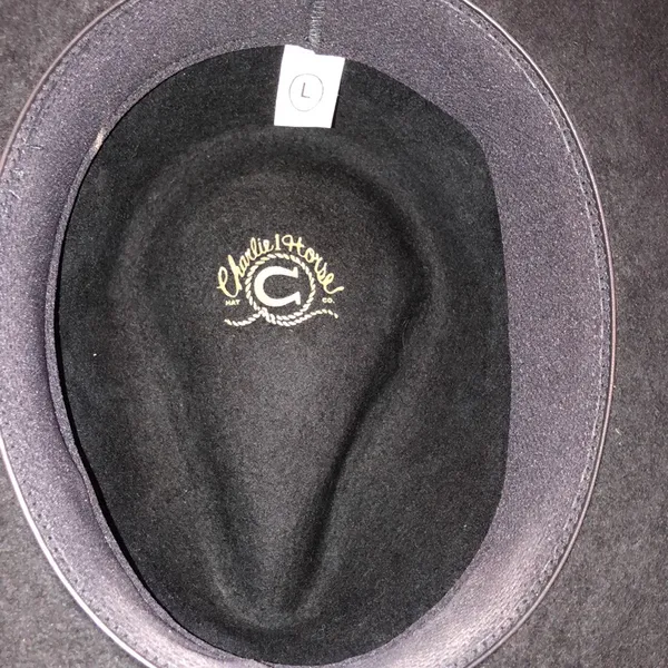CHARLIE 1 black felt cowboy western hat size large - Image 6