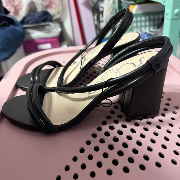 Sugar Block Black Heels Size 6.5 - Image 4