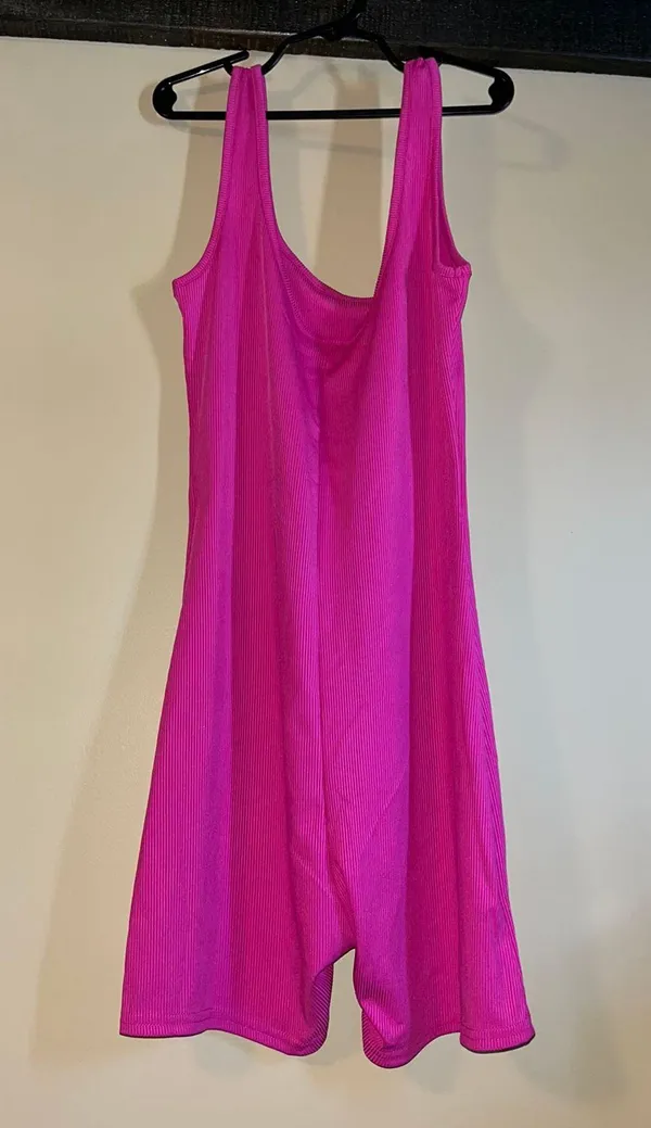 Ribbed Bodysuit Pink - Image 4