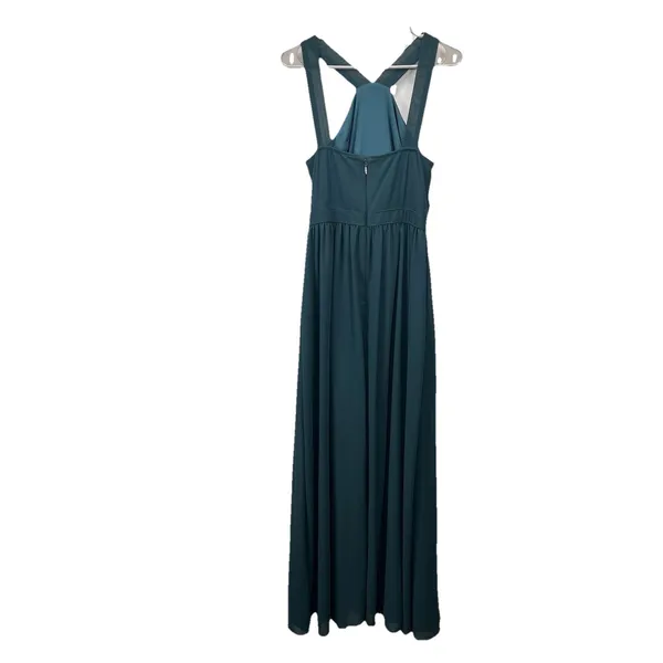 Lulus Air of Romance Forest Green Halter Gown Maxi‎ Dress Size LARGE - Image 7