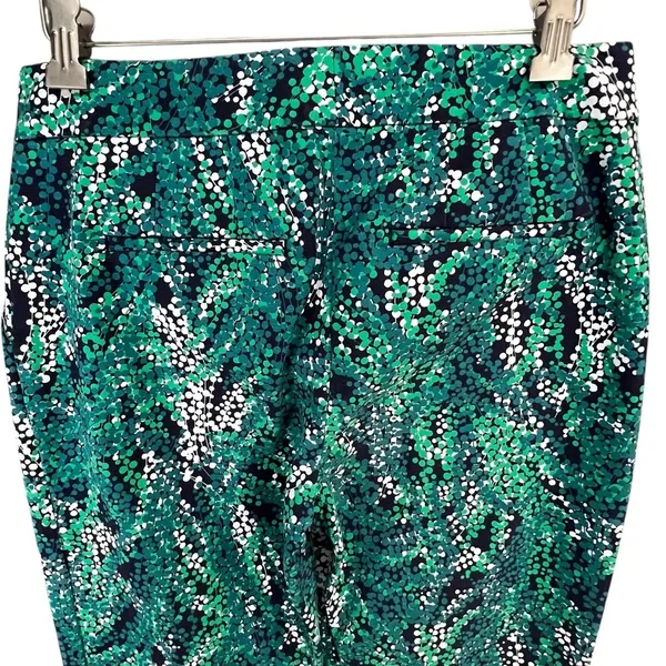 Boden Trouser Pants Womens 6 LONG Green Sea Grapes Taper‎ Stretch Modern Comfort - Image 5