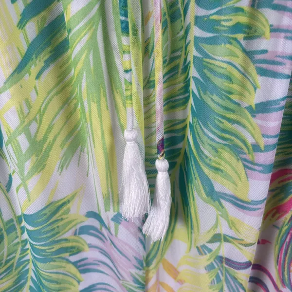 New Harlow Rose Skirt Womens Sz M Tropical Mesh Knit Hi Low‎ Maxi Palm Beach - Image 4