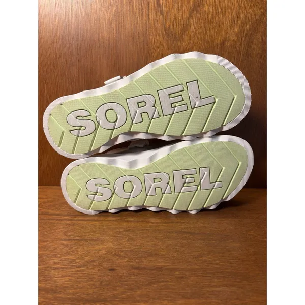 Sorel Viibe Metallic Silver Sea Salt Platform Clogs sz 11 Futuristic Chunky - Image 12