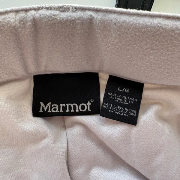 Marmot Snow Pants Women Large White Insulated Ski Snowboard A75890 - Image 8