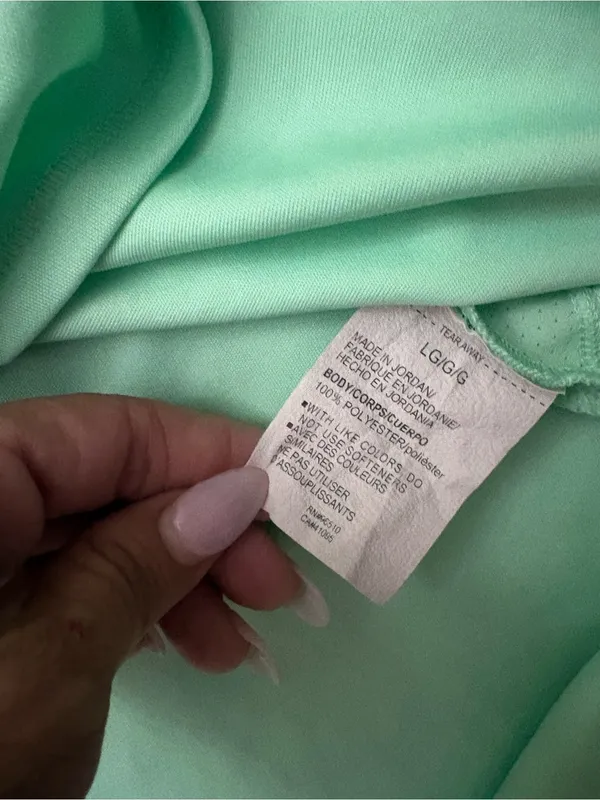 Under Armour Mint Green Long Sleeve Athletic Top - Image 2