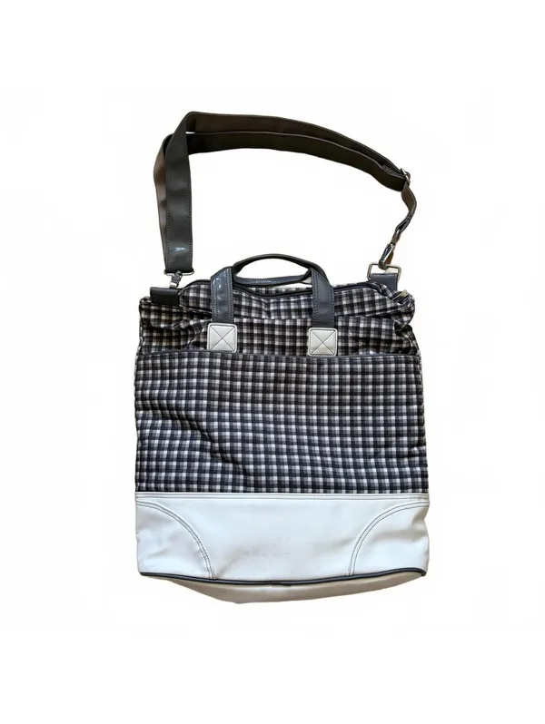 Vintage Nike Brassie Tote Bag Golf Shoe Plaid Shoulder Strap Mesh Pocket Women - Image 2