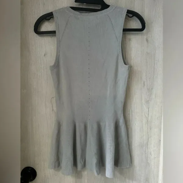 Revolve one grey day peplum grey viscose top‎ NWT - Image 6