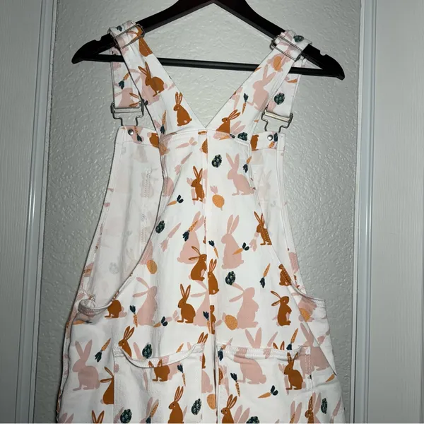 Bunny Overalls • Romper • Easter Outfit • Medium Orange - Image 10
