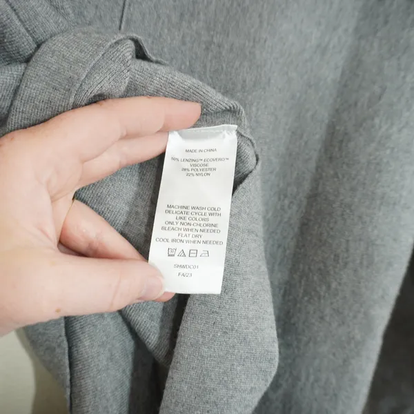 Quince Women's Size Small Eco-Knit Milano Stitch Pullover Hoodie Heather Grey - Image 7