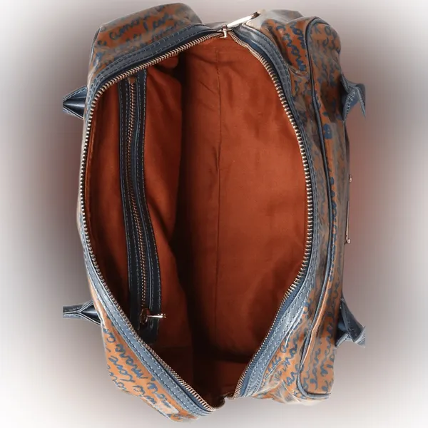 Marc by Marc Jacobs Plastic Boston Bag Orange/Blue Color Combo - Image 7