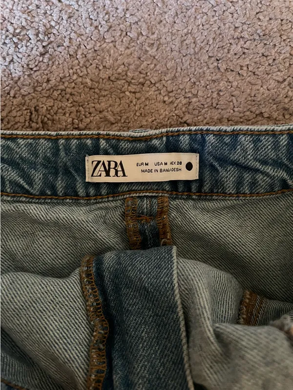 ZARA Jean Tube Top - Image 3