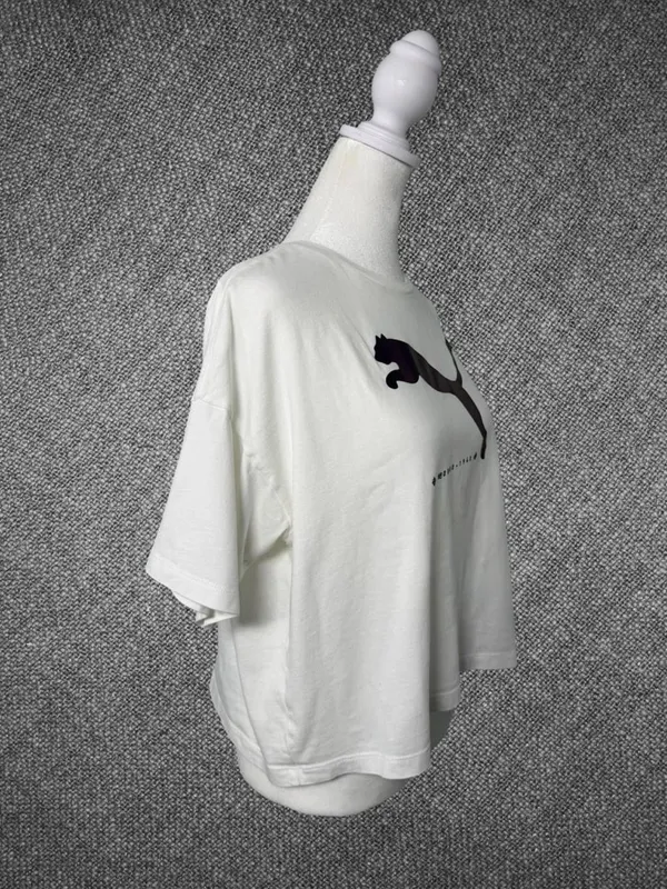 Puma White Graphic Logo T‑Shirt Size XS - Image 3