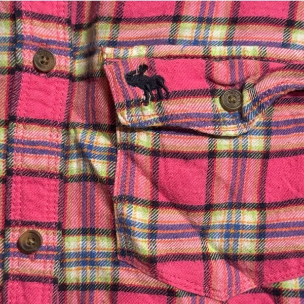 Abercrombie & Fitch Pink Flannel Shirt - Image 3