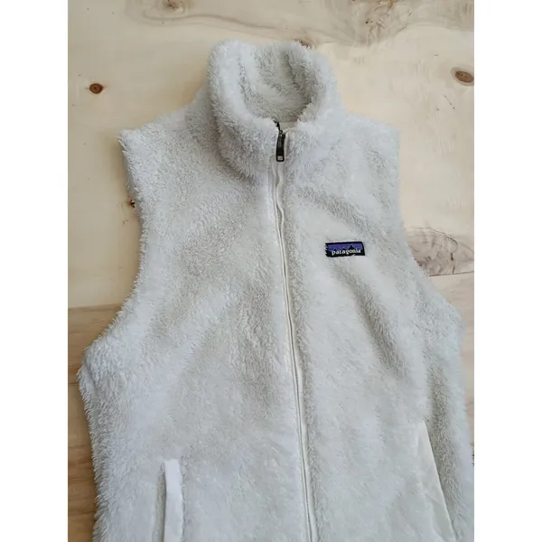 Patagonia Los Gatos Sherpa Sweater Vest Size S White Sherpa Fluffy - Image 3