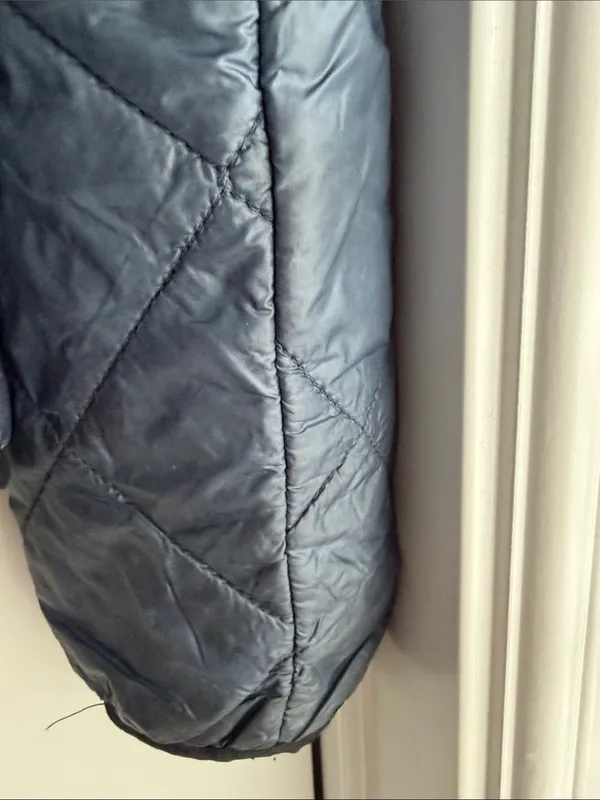 Abercrombie & Fitch Quilted Hooded Puffer Jacket - Steel Blue - Image 6