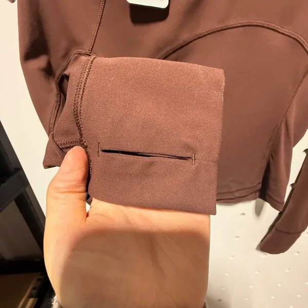 NWT CRZ Yoga brown cropped form fitting athletic jacket size 00 - Image 5