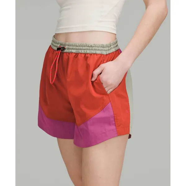 Lululemon Evergreen High Rise 4.5 Colorblock Shorts Hiking Running Gorpcore - Image 2